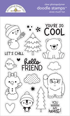 Snow Much Fun - Doodlebug - Clear Stamp (3660)