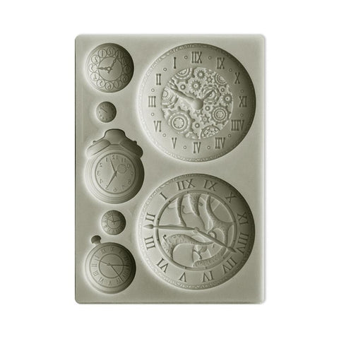 Around The World - Stamperia - Silicone Mould A6 - Clocks (8161)