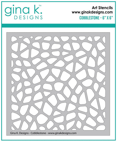 Gina K - 6"x6" STENCIL- Cobblestone