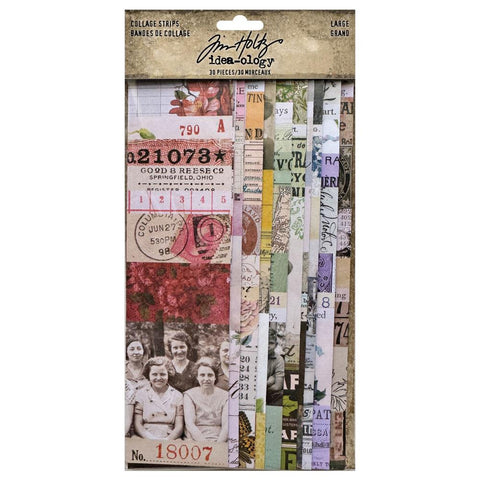 Tim Holtz - Idea-ology - Collage Strips Large (30/pkg) (3672)