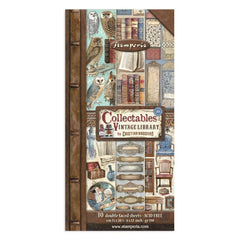 Vintage Library  - Stamperia - Double-Sided Paper 6"X12" 10/Pkg - Collectables (6976)