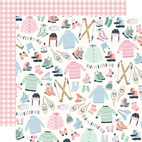 Winter Wonder - Simple Stories -  Double-Sided Cardstock 12"X12" - Comfy.Cozy.Cuddly