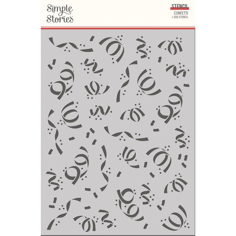 Say Cheese Magic - Simple Stories - Stencil 6"X8" - Confetti