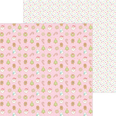 Gingerbread Kisses- Doodlebug - Double-Sided Cardstock 12"X12" - Cookies For Santa