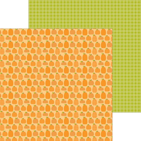 Farmhouse - Doodlebug Designs - Double-Sided Cardstock 12"X12" - Country Pumpkins