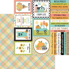 Farmhouse - Doodlebug Designs - Double-Sided Cardstock 12"X12" - Country Quilt