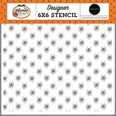 Halloween Fun - Carta Bella - Stencil 6"X6" - Crawling Spiders
