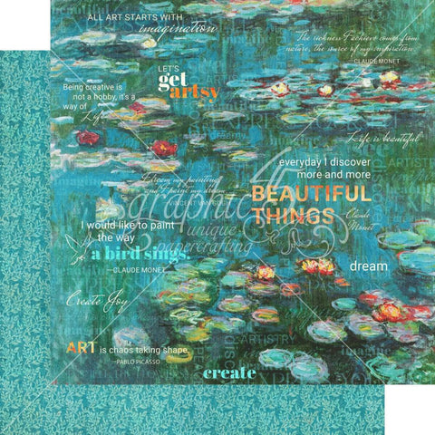 Let's Get Artsy - Graphic45 - Double-Sided Cardstock 12"X12" - Creative Chaos