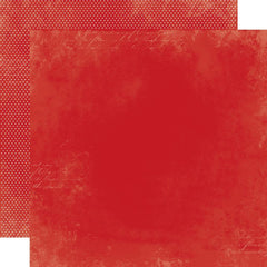 Simple Vintage 'Tis The Season - Simple Stories - Double-Sided Cardstock 12"X12 - Crimson