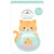 Pretty Kitty - Doodlebug - Shaker-Pops 3D Stickers -  Curious Kitty