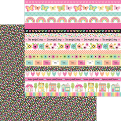 Hello Again - Doodlebug - Double-sided Cardstock 12"X12" - Cute Calico