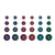 Darks - Simple Stories - Color Vibe Buttons 24/Pkg (3249)