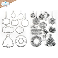 Elizabeth Craft Designs - Clear Stamp & Die Set - December Romance (9861)