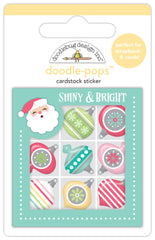 Tinsel Time - Doodlebug - Doodle-pops 3D Cardstock Sticker - Deck the Halls