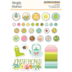 Tea Garden - Simple Stories - Decorative Brads
