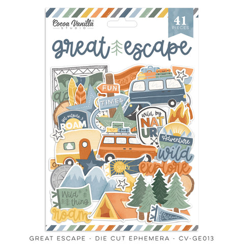 Great Escape - Cocoa Vanilla Studios - Die Cut Ephemera (0803)