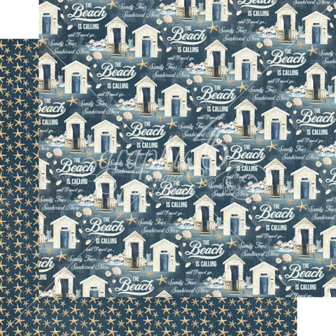 The Beach Is Calling  - Graphic 45 - Double-Sided Cardstock 12"X12" - Dive Right In