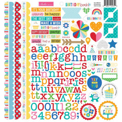 Birthday Bash - Bella Blvd - Cardstock Stickers 12"X12" - Doohickey