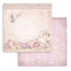 Romance Forever - Stamperia - 12"X12" Double-sided Patterned Paper  - Dove