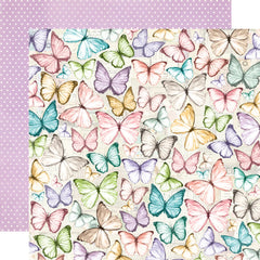 Simple Vintage Flower Shoppe - Simple Stories - 12"x12" Patterned Paper - Dreamer