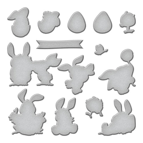 Simon Hurley create./Spellbinders - Etched Dies - Easter Bunnies