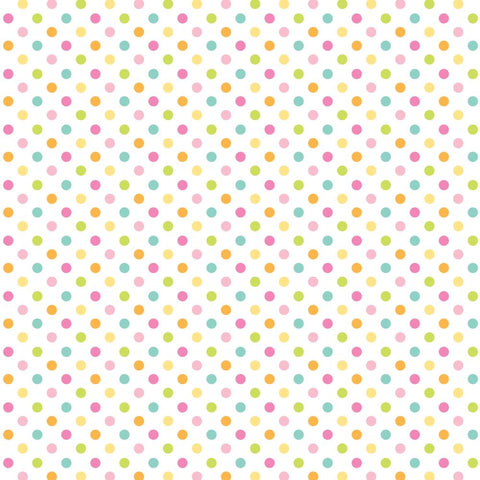 Bunny Hop - Doodlebug - Heavyweight Acetate 12"X12" - Easter Dots