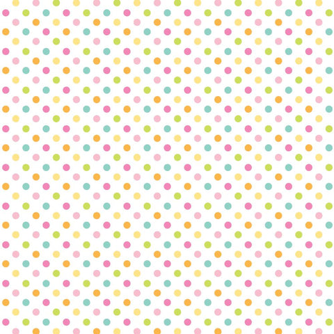 Bunny Hop - Doodlebug - Heavyweight Acetate 12"X12" - Easter Dots