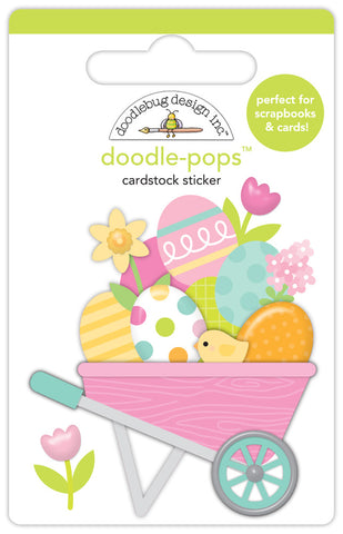 Bunny Hop - Doodlebug - Doodle-pops 3D Cardstock Sticker - Easter'S On Its Way (4360)