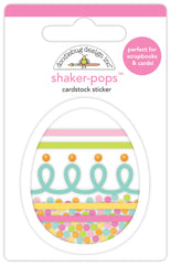 Coming Soon!!! Bunny Hop - Doodlebug - Shaker-pops Cardstock Sticker - Egg-Stra Special (4308)