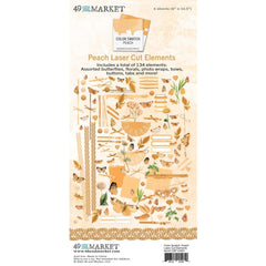 Color Swatch: Peach - 49 & Market - Laser Cut Outs - Elements (4951)
