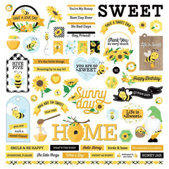 Sweet as Honey 2 - PhotoPlay - Cardstock Stickers 12"X12" - Elements