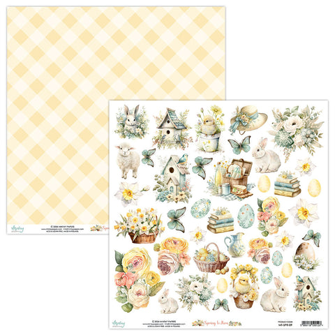 Spring is Here - Mintay Papers - 12"x12" Patterned Paper - Elements 09
