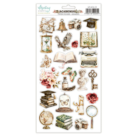 Academia - Mintay Papers - 6"x12" Paper Stickers - Elements