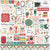 Year In Review - Echo Park - Cardstock Stickers 12"X12" - Elements