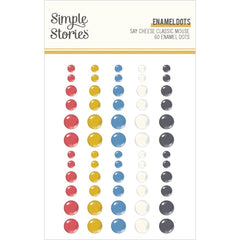 Say Cheese Classic Mouse - Simple Stories - Enamel Dots 60/pkg