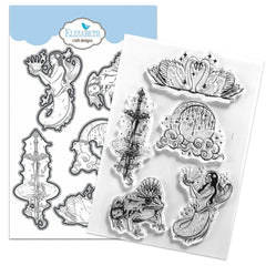 Elizabeth Craft Designs - Clear Stamp & Die Set - Enchanted Lake (8499)