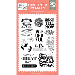 Year In Review - Echo Park - Stamp Set - Enjoy The Now