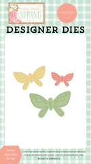 Here Comes Spring - Carta Bella - Die Set - Etched Butterflies