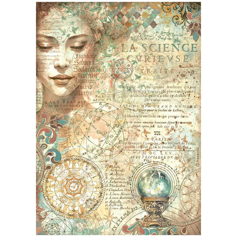 Fortune - Stamperia - A4 Rice Paper - Face (4438)