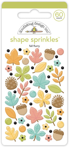 Farmhouse - Doodlebug Designs - Enamel Shapes Sprinkles - Fall Flurry