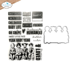 Elizabeth Craft Designs - Clear Stamp & Die Set - Favorite Humans (9410)