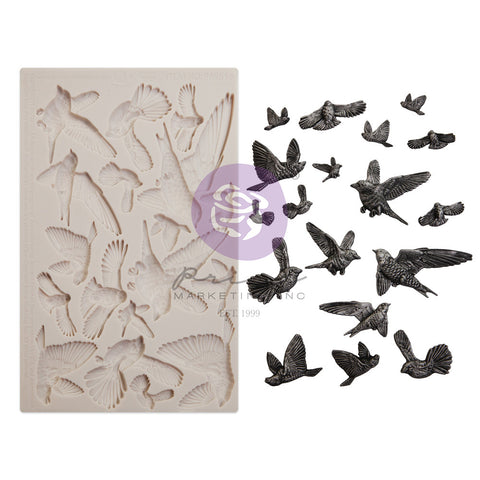 Prima Marketing/Finnabair - 5"x8"x8mm Mould - Flocking Birds