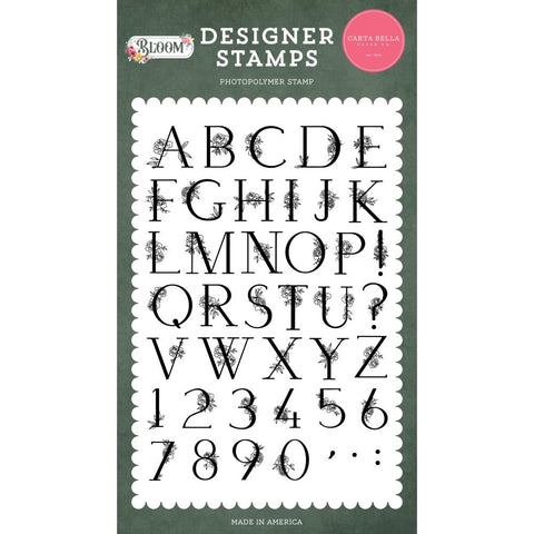 Bloom - Carta Bella - Clear Stamps - Floral Alphabet