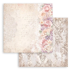 Romance Forever - Stamperia - 12"X12" Double-sided Patterned Paper  - Floral Border (1987)