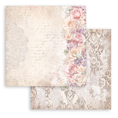 Romance Forever - Stamperia - 12"X12" Double-sided Patterned Paper  - Floral Border