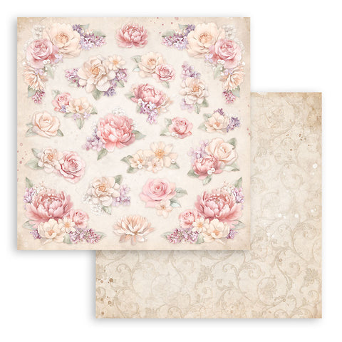 Romance Forever - Stamperia - 12"X12" Double-sided Patterned Paper  - Floral Pattern