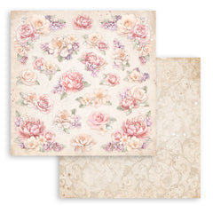 Romance Forever - Stamperia - 12"X12" Double-sided Patterned Paper  - Floral Pattern (2014)