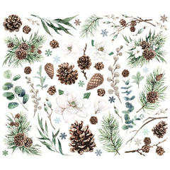 Simple Vintage Fresh Snow - Simple Stories - Bits & Pieces - Floral