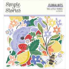 The Little Things - Simple Stories - Bits & Pieces Die-Cuts 34/Pkg - Floral