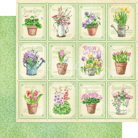 Grow With Love - Graphic 45 - Double-Sided Cardstock 12"X12" -  Flower Child